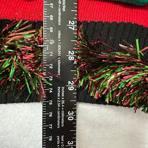 Ugly Christmas Sweater Leg Lamp LIGHTS UP Tacky Tinsel Xmas Party Winner Size XL - Picture 5 of 5